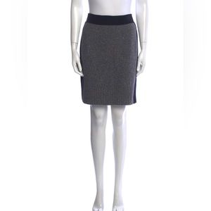 rag & bone Gray Panel Knit Mini Skirt